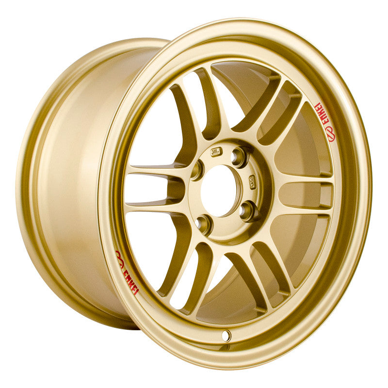 Enkei RPF1 15x8 Gold Alloy Wheel with 4x100 Bolt Pattern and +28mm Offset