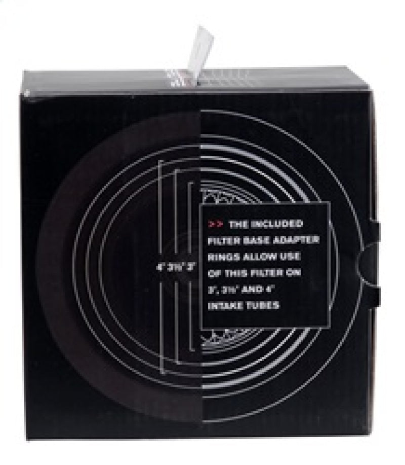 Spectre Adjustable Conical Air Filter 2-1/2 Inch Tall – Red Synthetic Media for 3, 3-1/2, and 4 Inch Tubes