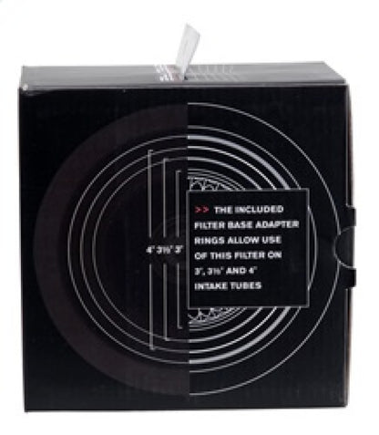 Spectre Adjustable Conical Air Filter 2-1/2 Inch Tall – Red Synthetic Media for 3, 3-1/2, and 4 Inch Tubes