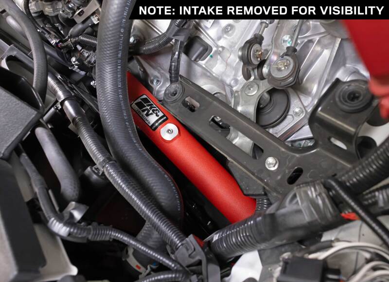 K&N Engineering 77-1018TWR Charge Pipe Kit for 2023-2024 Toyota GR Corolla - Wrinkle Red
