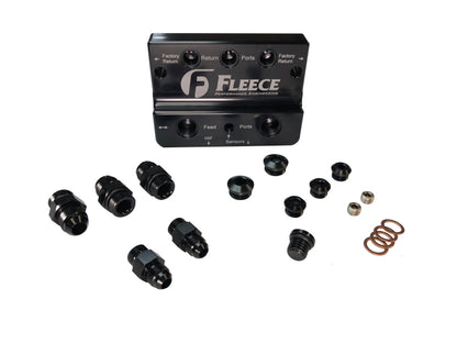 Fleece Performance 10-12 Dodge 6.7L Cummins 4th Gen Fuel Distribution Block FPE-FFD-RF-4G