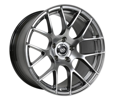 Enkei Raijin 18x8 Inch Alloy Wheel with 45mm Offset and Hyper Silver Finish