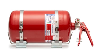 Sparco 4.25 Liter Mechanical Steel Fire Extinguisher System - Automotive Safety Equipment