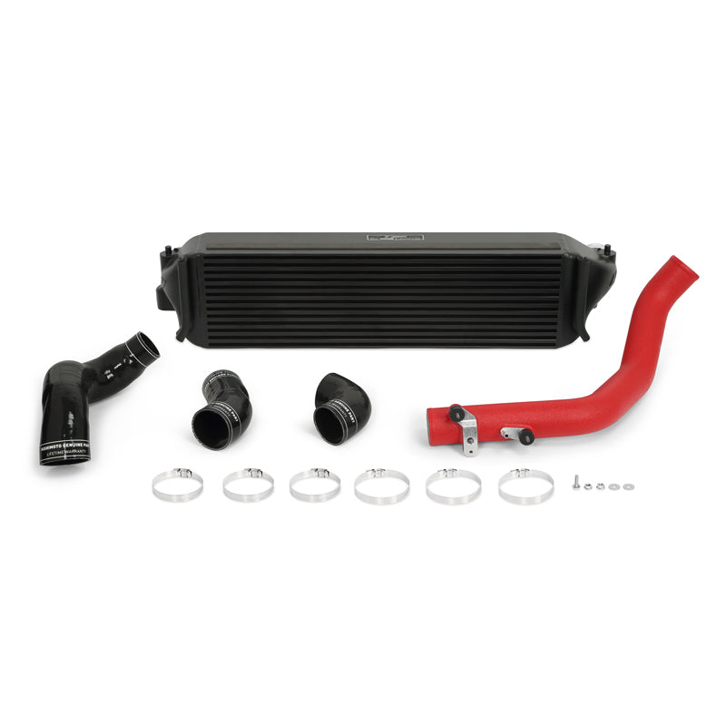 Mishimoto 2017+ Honda Civic Type R Intercooler Kit - Black Intercooler with Red Pipes