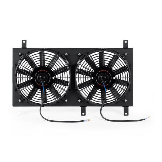 Mishimoto 99-05 Mazda Miata Aluminum Fan Shroud Kit with Dual 12-Inch Slim Fans