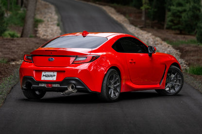 MBRP Armor Pro Series 3-Inch Cat-Back Exhaust System with Burnt Tips for Subaru BRZ and Toyota GR86