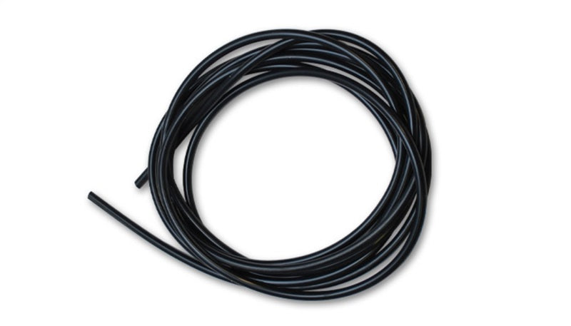 Vibrant 1/4 inch Silicone Vacuum Hose - Black, 25 ft. Bulk Pack