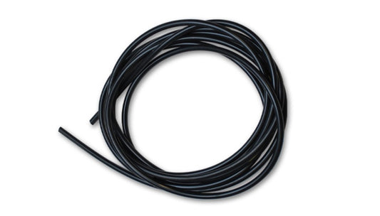 Vibrant 1/4 inch Silicone Vacuum Hose - Black, 25 ft. Bulk Pack