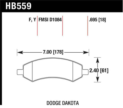 Hawk LTS Street Brake Pads