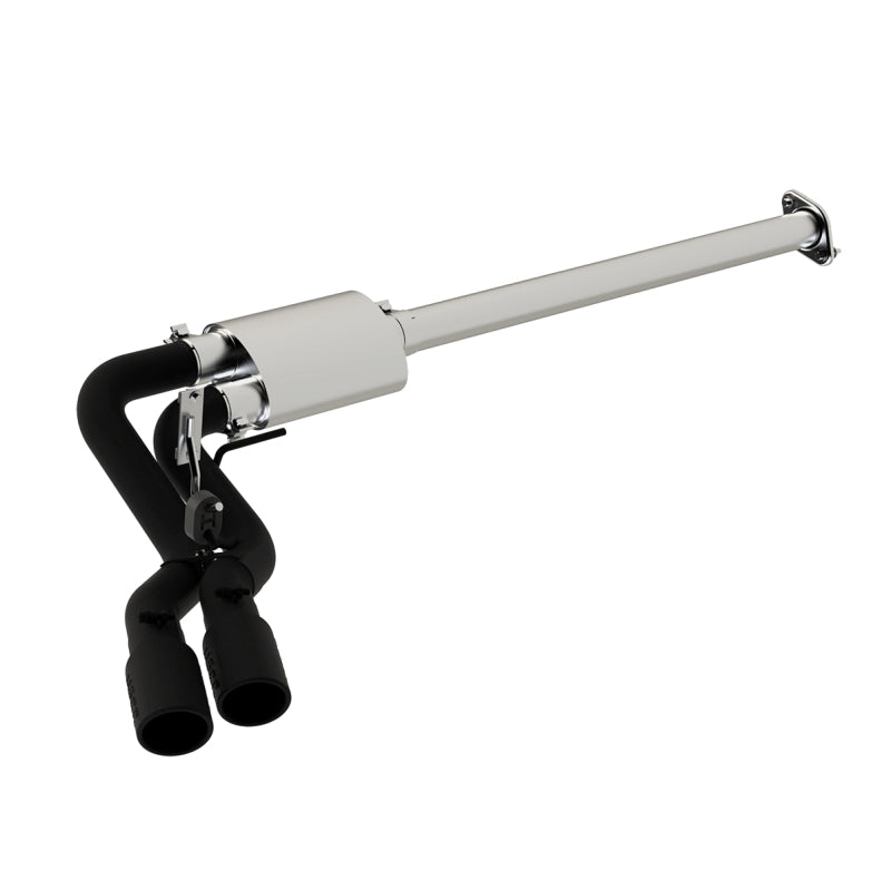 MBRP Armor BLK Series 3-Inch Cat Back Exhaust System for Ford F-150 (2015-2016) with Black Coated Finish