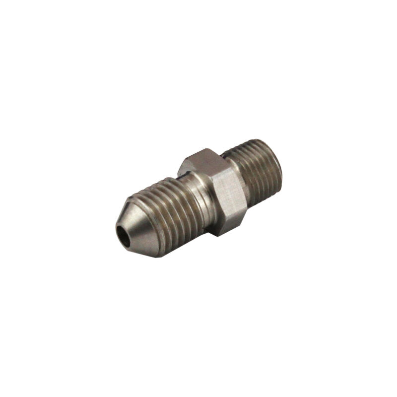 Turbosmart 1/8 Inch NPT to -4AN Male Stainless Steel Fitting - Part Number TS-0550-3051