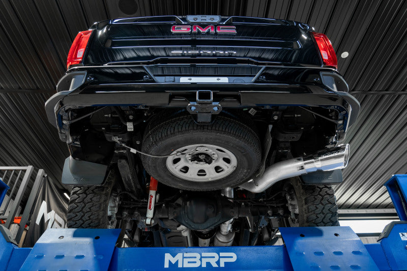 MBRP Armor Lite Series DPF Back Exhaust System for 2020-2023 Chevrolet Silverado 2500HD & GMC Sierra 2500/3500 HD with 6.6L Engine