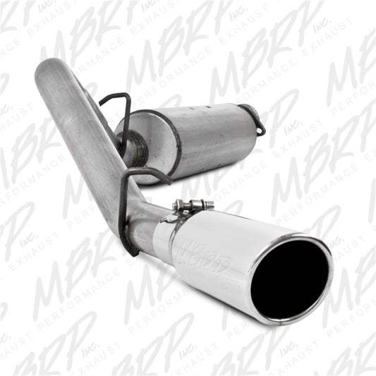 MBRP Armor Lite Series Cat Back Exhaust System for Jeep Wrangler 2002-2006 2.5L & 4.0L - Single Side Exit with 3.5-inch Tip