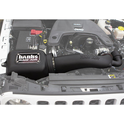 Banks Power Ram-Air Cold Air Intake System for 2018-2026 Jeep Wrangler JL & Gladiator JT 3.6L with Big-Ass Filter