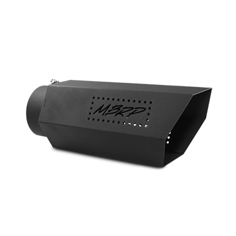 MBRP Universal Hex Exhaust Tip 5-Inch Inlet, 16-Inch Length, Black Coated - Model T5167BLK