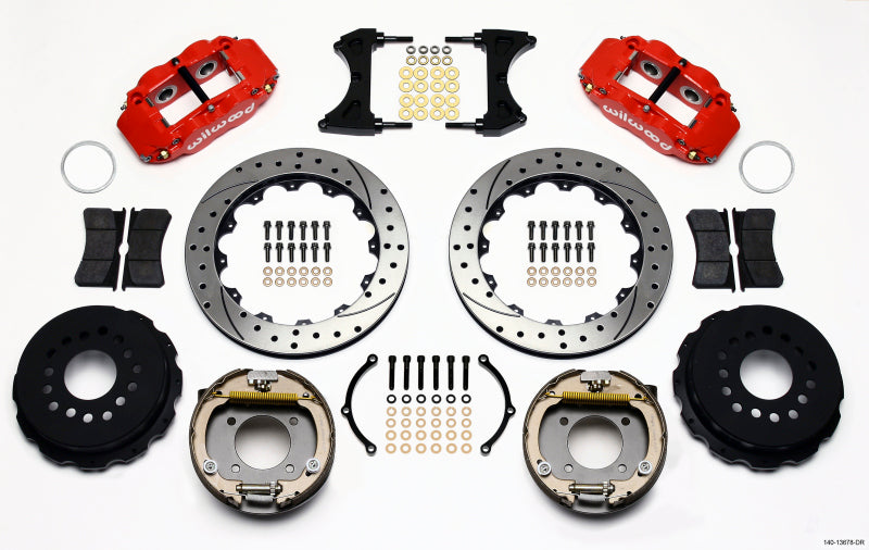 Wilwood Narrow Superlite 4R Rear Parking Brake Disc Kit for Chevy 12 Bolt - Part #140-13678-DR