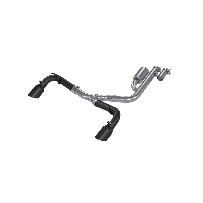 MBRP Armor BLK Series 2.5-inch Dual Rear Exhaust System for Ford Bronco Sport (2021-2023) with Black Coated Finish