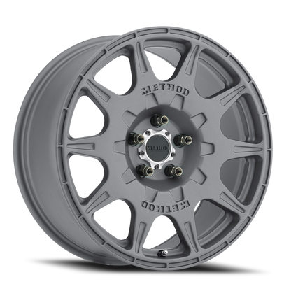 Method MR502 Rally 17x8 Titanium Wheel with +38mm Offset and 5x4.5 Bolt Pattern
