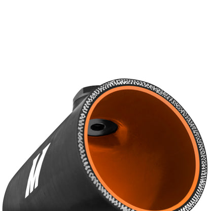 Mishimoto 3-Inch Black Silicone Coupler with 1/8-Inch NPT Bung for Automotive Cooling and Intake Systems