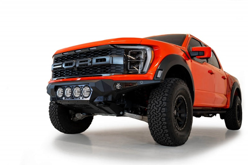 Addictive Desert Designs 2021+ Ford Raptor Bomber Front Bumper with Rigid 360 6-Inch Light Mounts