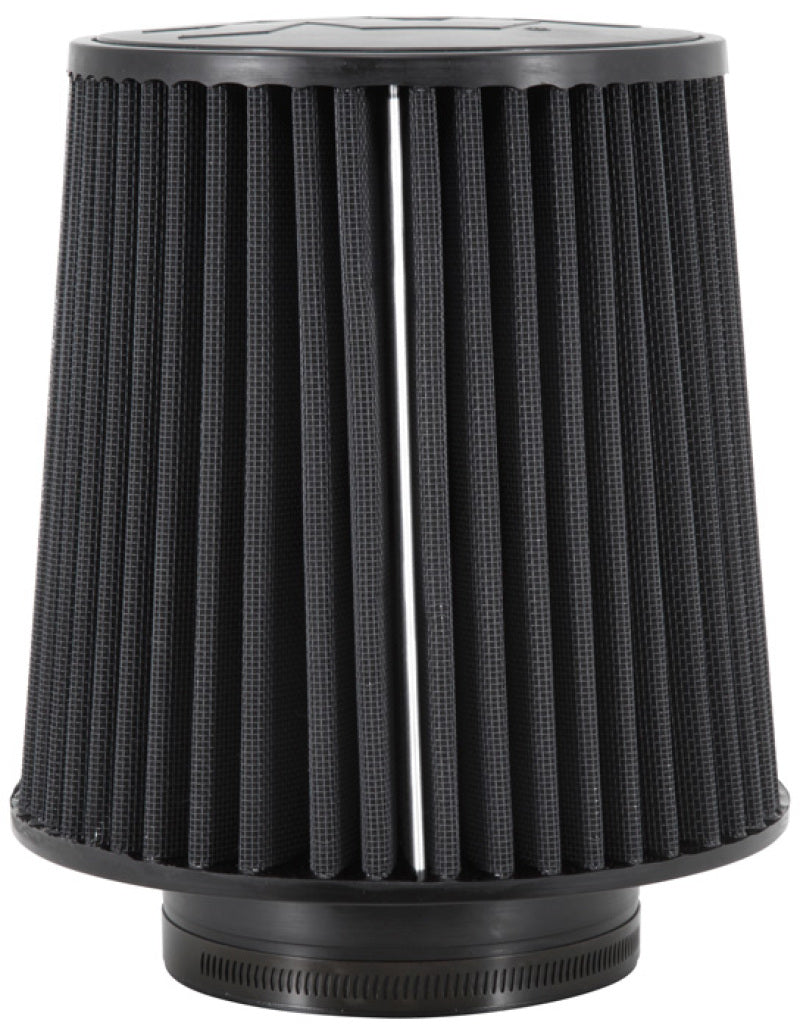 K&N Engineering RU-5283HBK Black Universal Air Filter – 4.5 inch Flange ID x 8 inch Base OD x 6.625 inch Top OD, Round Tapered Design