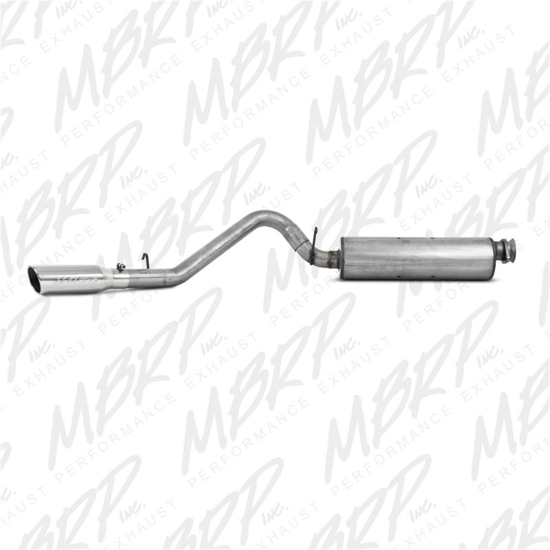 MBRP Armor Lite Series Cat Back Exhaust System for Jeep Wrangler 2002-2006 2.5L & 4.0L - Single Side Exit with 3.5-inch Tip