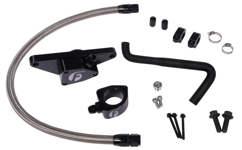 Fleece Performance 2006-2007 Auto Trans Cummins Coolant Bypass Kit with Stainless Steel Braided Line