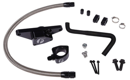 Fleece Performance 2006-2007 Auto Trans Cummins Coolant Bypass Kit with Stainless Steel Braided Line