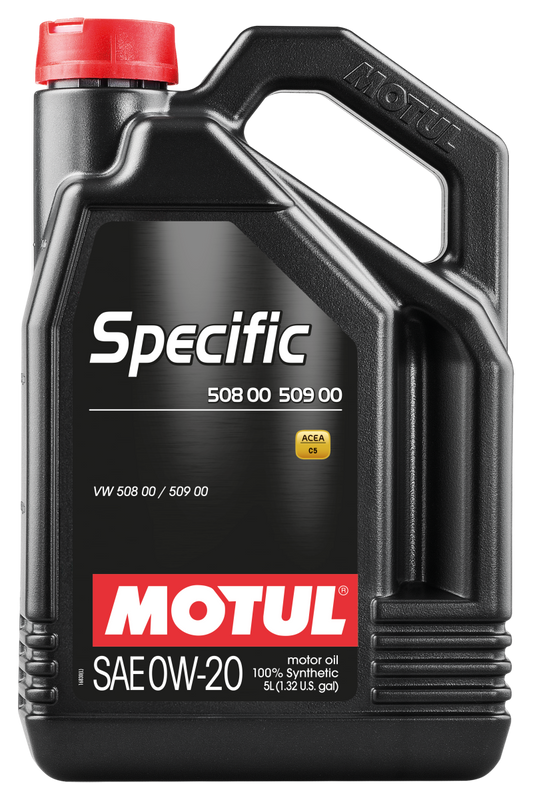 Motul 5L Specific 508 0W-20 Engine Oil – Volkswagen Approved Synthetic Lubricant for Audi, Skoda, Seat