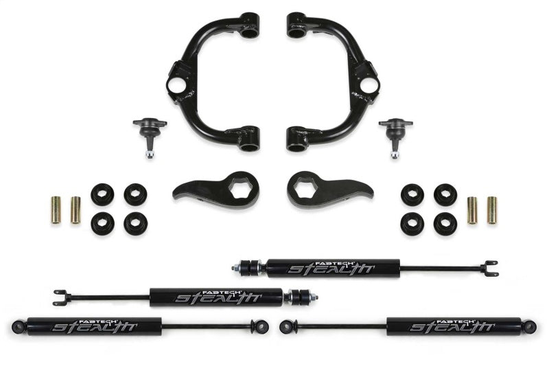 Fabtech 20-21 GM K2500HD 3.5-inch Ball Joint Upper Control Arm Lift Kit with Stealth Design