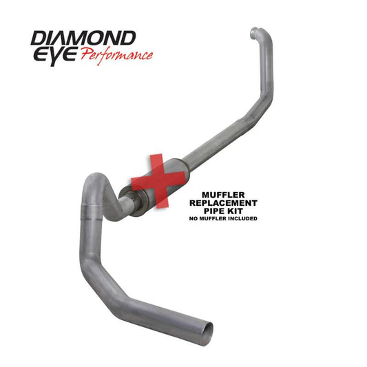 Diamond Eye Performance 00-03 Ford E-Series Van 7.3L Powerstroke 4-Inch Aluminum Turboback Single Exhaust System