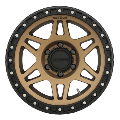 Method MR312 17x9 Bronze/Black Street Loc Wheel with -12mm Offset and 6x5.5 Bolt Pattern