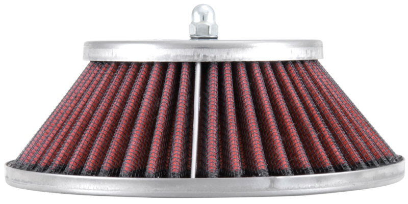 K&N Engineering Custom Racing Air Filter Assembly - Round Tapered Design with Chrome Top and Base