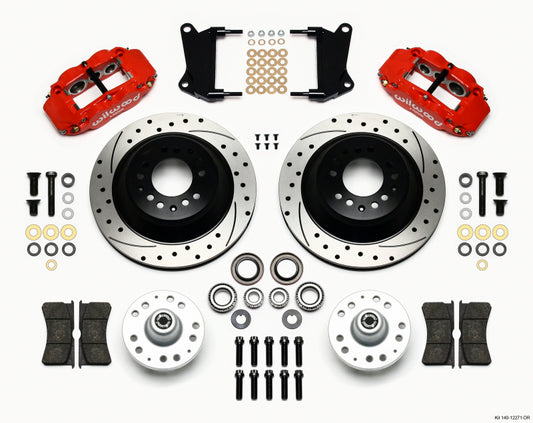Wilwood FNSL6R Billet Forged Six-Piston Caliper Kit with 12.88-Inch Rotor for Classic Chevrolet and Buick Models