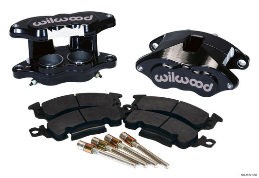 Wilwood D52 Front Caliper Kit - Black Powder Coated, 2-Inch Piston, Fits 1981-1983 Chevrolet C10