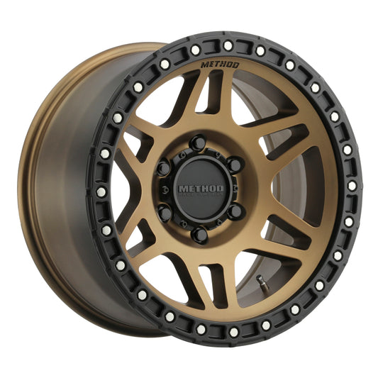 Method MR312 17x8.5 Inch Bronze Street Loc Wheel with 6x5.5 Bolt Pattern and Debossed Logo