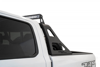 Addictive Desert Designs Stealth Fighter Chase Rack for Ram 1500 TRX (2021-2023) with 50-Inch Light Bar Mount in Hammer Black