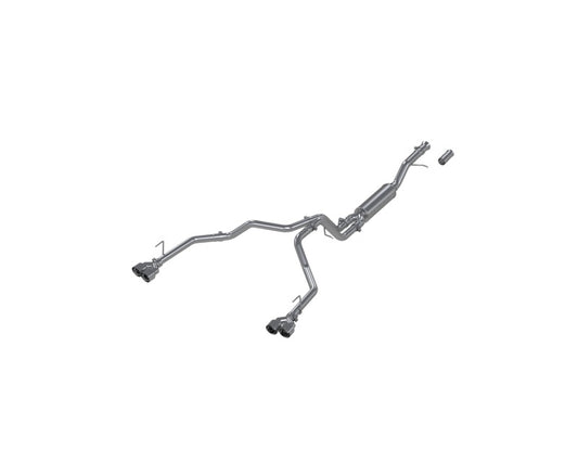 MBRP Armor Lite Series 2021+ Chevy Tahoe / GMC Yukon Dual Split Cat-Back Exhaust System with Quad Tips
