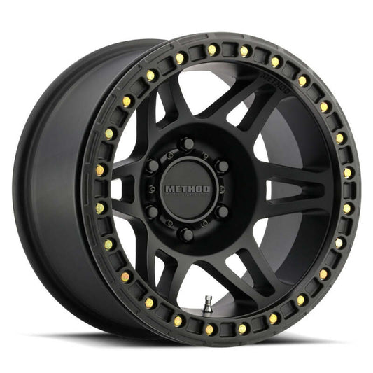 Method MR106 Beadlock Wheel 17x9 Inches -44mm Offset, 8x6.5 Bolt Pattern, Matte Black Finish, Model MR106 by Method Wheels