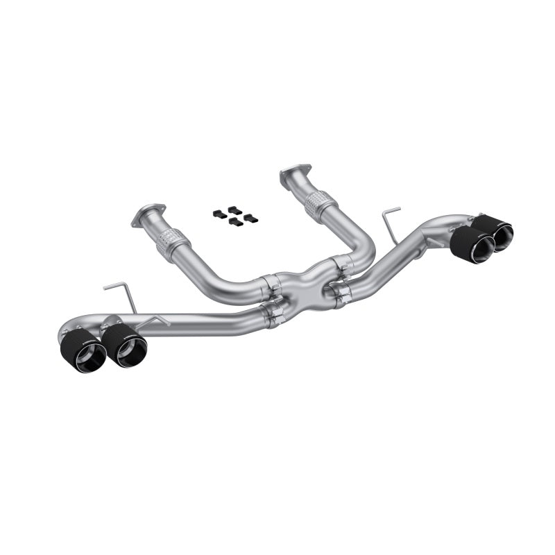 MBRP Armor Pro Series Cat Back Exhaust System for Chevrolet Corvette C8 with Carbon Fiber Tips – Part S70423CF