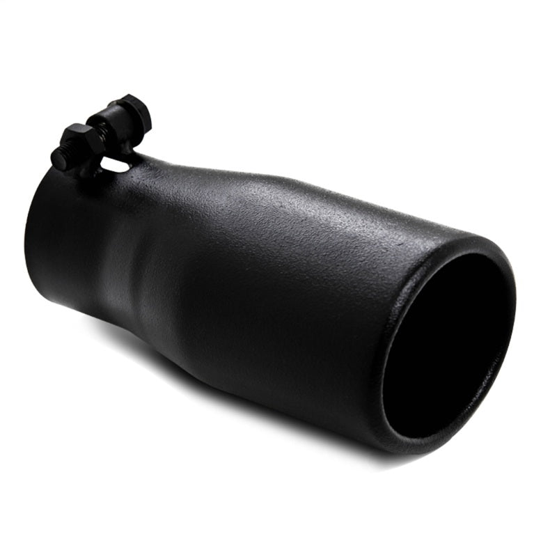 MBRP Universal Oval Exhaust Tip 2.5 inch O.D. Black Finish - 10 inch Length, Part #T5116BLK