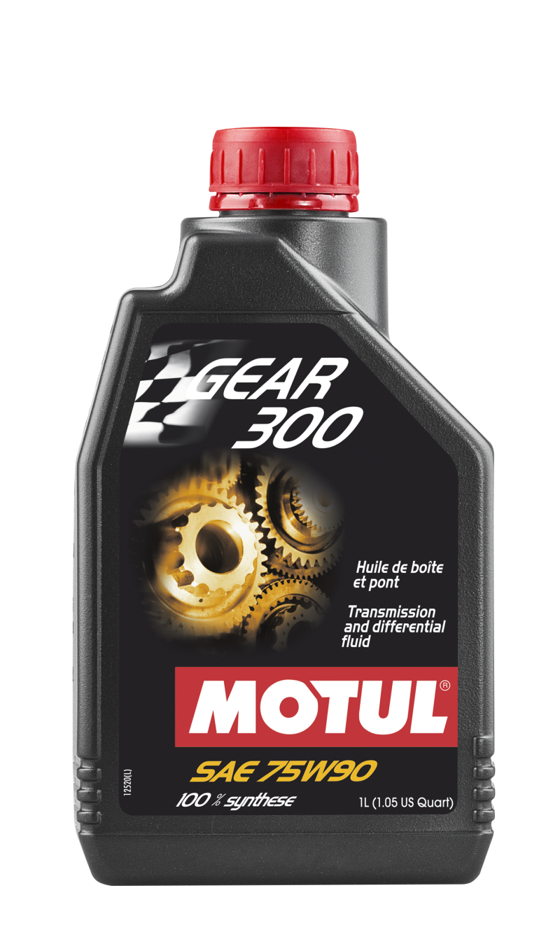 Motul 1L Transmission Gear 300 75W90 Synthetic Ester for High-Performance Mechanical Transmissions