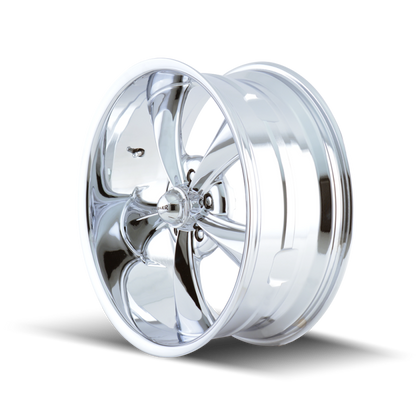 Ridler Wheels Ridler 695 18x8 Chrome Wheel with 5x120.65 Bolt Pattern and 0mm Offset