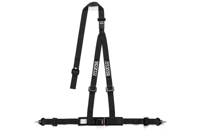 Sparco 2-Inch Black 3-Point Double Release Seat Belt - Part Number 04608DF1NR