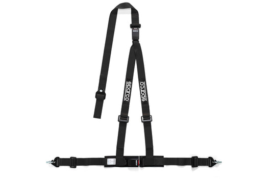 Sparco 2-Inch Black 3-Point Double Release Seat Belt - Part Number 04608DF1NR