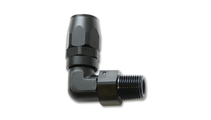 Vibrant Performance Aluminum Male NPT 90 Degree Hose End Fitting -8AN with 1/2 NPT Thread
