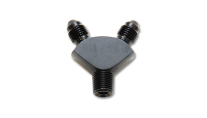 Vibrant Performance -3AN x -3AN x 1/8-Inch NPT Aluminum Y-Adapter Fitting Part 10818