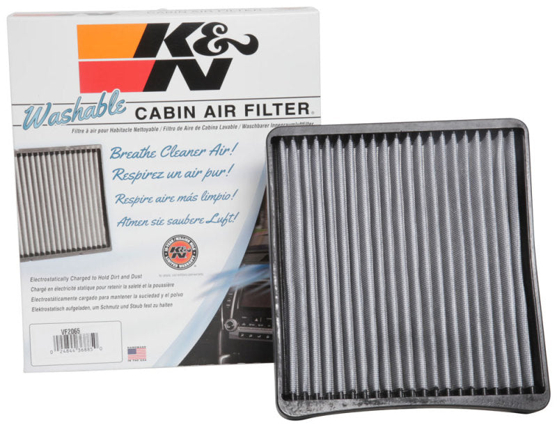 K&N Engineering Part VF2065 Washable Cabin Air Filter for 2019 Ram 1500 and 2019 Ram 3500