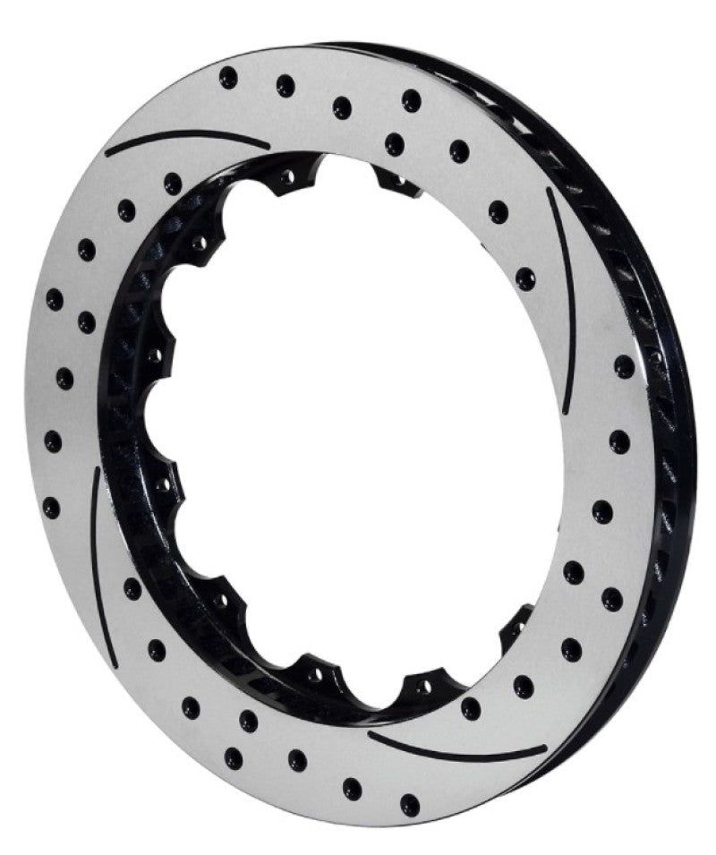 Wilwood SRP Drilled Performance Brake Rotor - 14 Inch Diameter, LH, Black Finish, Part Number 160-8397-BK