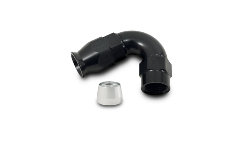 Vibrant -10AN 120 Degree High Flow Hose End Fitting for PTFE Lined Hose